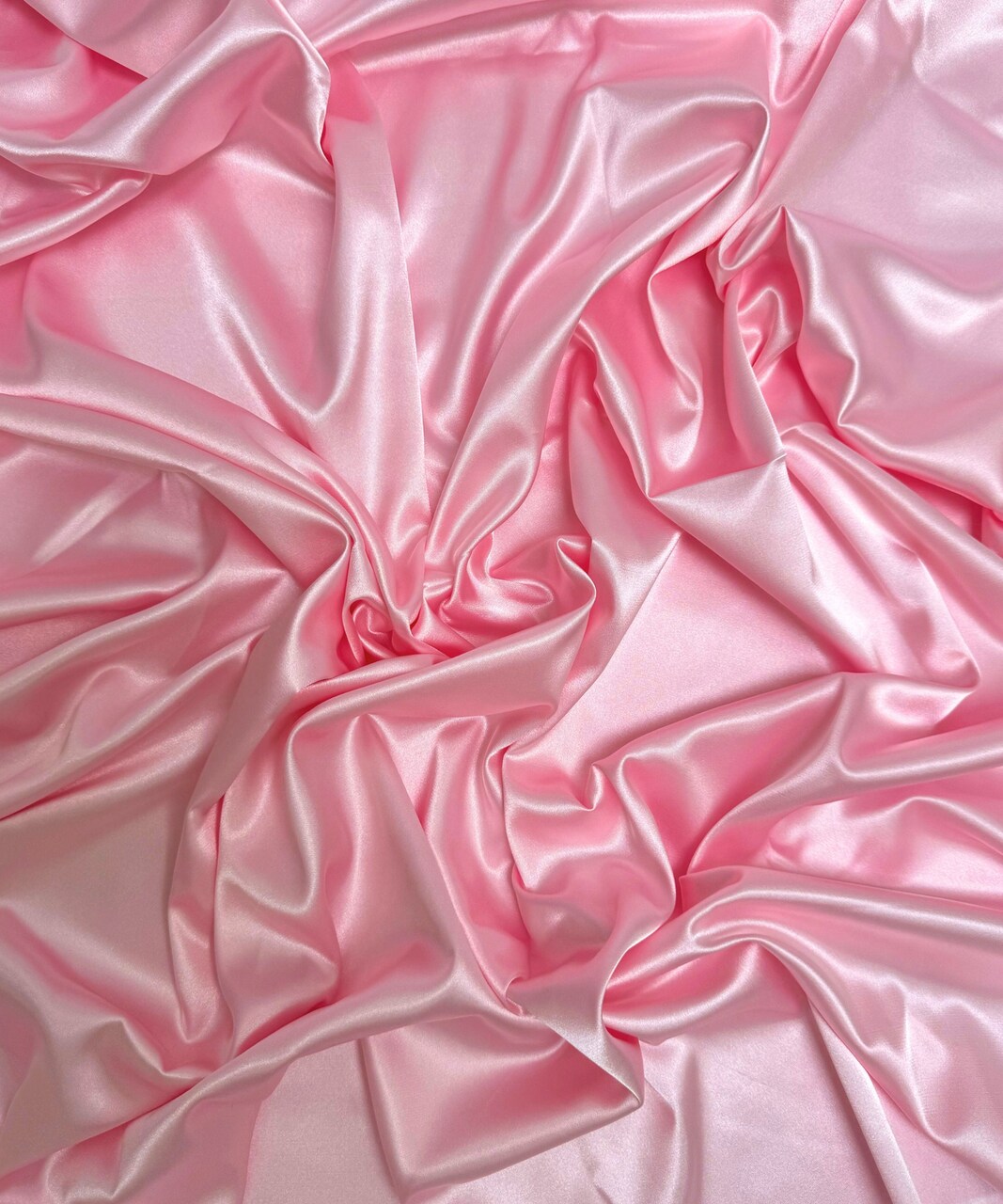 Baby Pink Stretch Charmeuse Satin Fabric by the Yard, 58" Wide Silky Lightweight Satin for Bridesmaid Dresses, Gowns, Lingerie